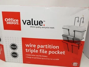NEU Office Depot Dreifach Aktenhalter Sortierer für Wand oder Trennwand - Bild 1 von 6