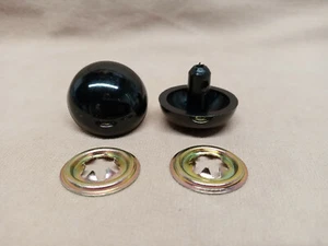 Sassy Bears 30mm Solid Black Safety Eyes para osos muñecas títeres manualidades (5 pares) - Imagen 1 de 1