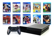 (R) Sony PS4 Konsole - 500GB SCHWARZ Bundle +Subsonic Controller Playstation 4