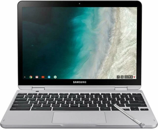Samsung Plus V2 12.2" (64GB eMMC, Intel Core M, 1.00 GHz, 4 GB) Convertible 2-in-1 Laptop/Tablet - Light Titan - XE520QAB-K02US