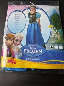 New Rubies Disney Frozen Anna Classic Dress/Robe Girls Costume 9-10 yrs - Picture 1 of 4