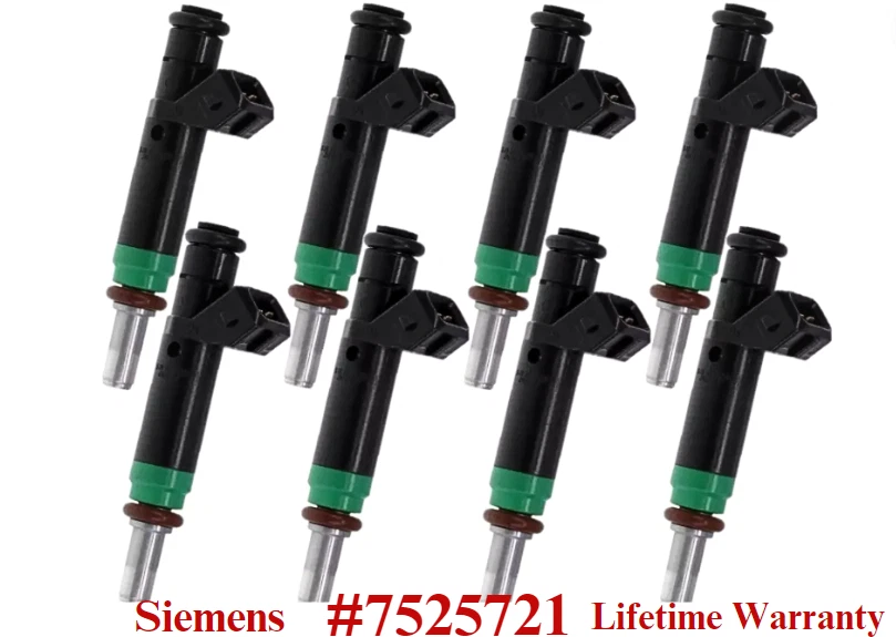 OEM 8x Fuel Injectors for BMW 550i 645ci 650Ci 745i 750i 750Li 4.4L/4.8L V8 - Image 1 of 1