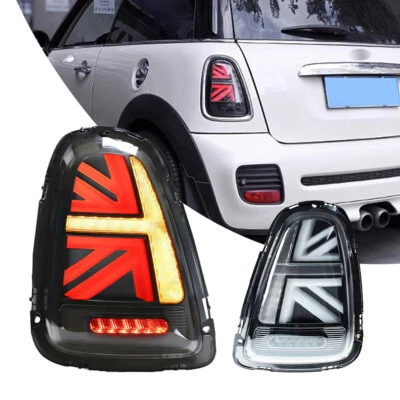 CLEAR LED Tail Lights For BMW Mini R56 R57 R58 R59 Cooper S Union Jack 2007-2013 - Image 1 of 4