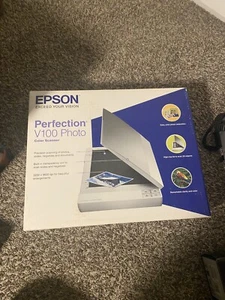 Epson Perfection V100 Photo Flatbed Scanner PC Photography Pictures Tested - Picture 1 of 6