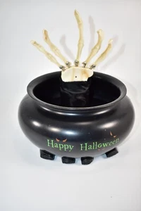 GEMMY SKELETON HAND CANDY BOWL ANIMATED MOTION ACTIVATED HALLOWEEN - Picture 1 of 6
