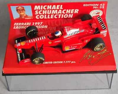 Minichamps 1:43 Ferrari 1997 Launch Version Michael Schumacher Collection Nr.32 - Bild 1 von 4