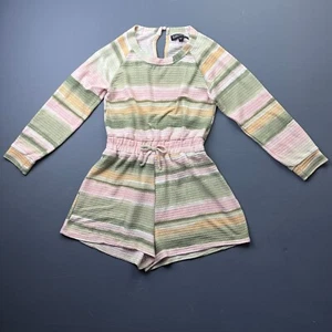 Trixxi Girl Romper Girls Large Striped Long Sleeve Knit Boho Casual One Piece - Picture 1 of 11