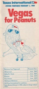 Texas International Airlines timetable 1980/10/01 - Picture 1 of 3