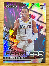 2023 PANINI PRIZM DRAFT PICKS SILVER PRIZM KEYONTE GEORGE FEARLESS RC BAYLOR #14