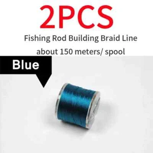 2pcs Fishing Rod Spool Guide Ring Wrap Braid Line Repair Building Material 150m - Picture 1 of 31