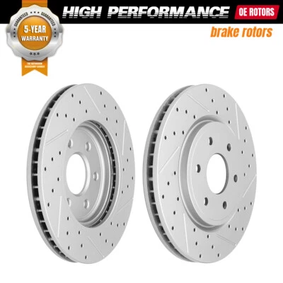 Front Disc Brake Rotors for 2005-2012 Nissan Frontier Pathfinder Xterra Equator - Image 1 of 4