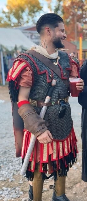 Roman Legion Hamata, chainmail hamata with shoulder doubler, Roman soldier cost - Image 1 of 3