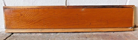 1910 Wooden ANTIQUE Solid Oak STAIR RISER Craftsman Stairway Stair Step FACE Cover