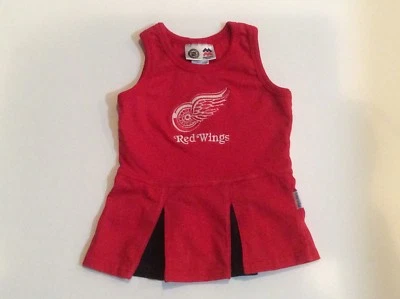 Mighty Mac Detroit Redwings Cheerleader Dress Sleeveless Pleated Skirt 6-9M - Image 1 of 4