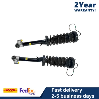 Conjunto de 2 puntales de amortiguador de resorte helicoidal trasero EDC para BMW E38 740i 740iL 750iL 1995-2001 Foto 1 de 4