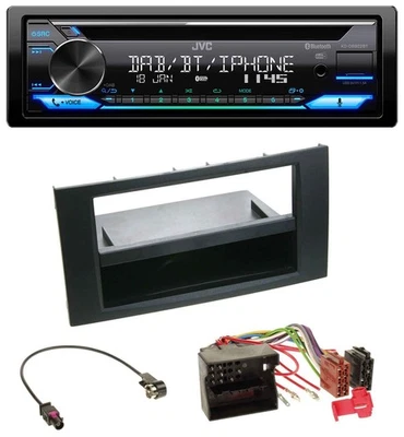 JVC Bluetooth MP3 USB DAB CD Autoradio für Ford Fusion Transit Kuga 05-12 schwar - Bild 1 von 4
