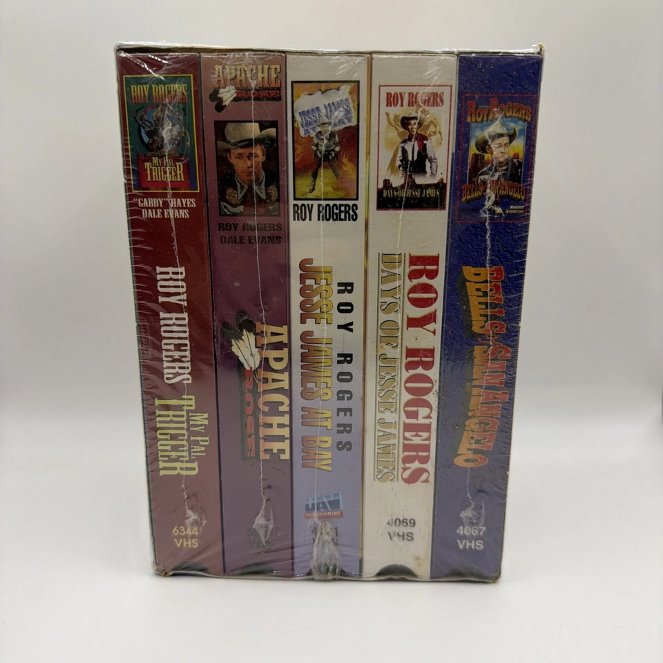 SEALED Roy Rogers 5 Video Box Set VHS Western UAV Brand New Factory - Image 1 of 4
