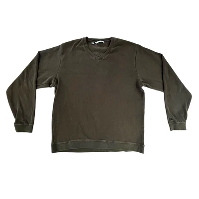 Cutter & Buck Men's V-Neck Pullover 100% Cotton Sweater in Brown Size XL - Image 1 of 4