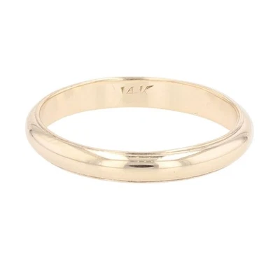 3.3mm Polished Outlay Wedding Band Ring 14k Yellow Gold 2.98 Grams Size 9 - Image 1 of 4