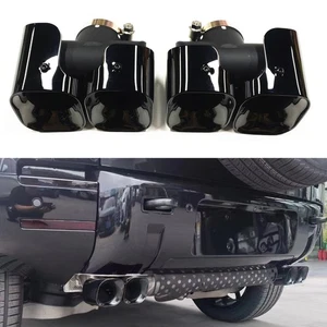 Rear Tail Exhaust Muffler Tips Pipes For Land Rover Defender 90 110 20-2025 2021 - Imagen 1 de 8