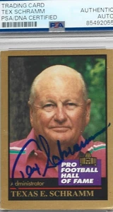 Autographed Tex Schramm Hall of Fame card PSA certified - Picture 1 of 1