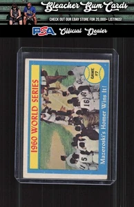 1961 Topps 312 1960 World Series Game #7 - Mazeroski's Homer Wins It! - Bild 1 von 2