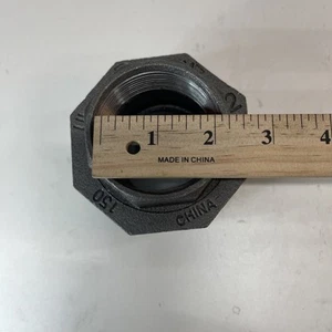 2" NPT Class 150 Malleable Iron Black Pipe Union Split Coupling - Picture 1 of 3