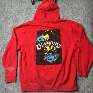 Diamond Supply Co. Graphic Fleece Pullover Sweatshirt XXL 2XL OG Script Hoodie - Picture 1 of 16
