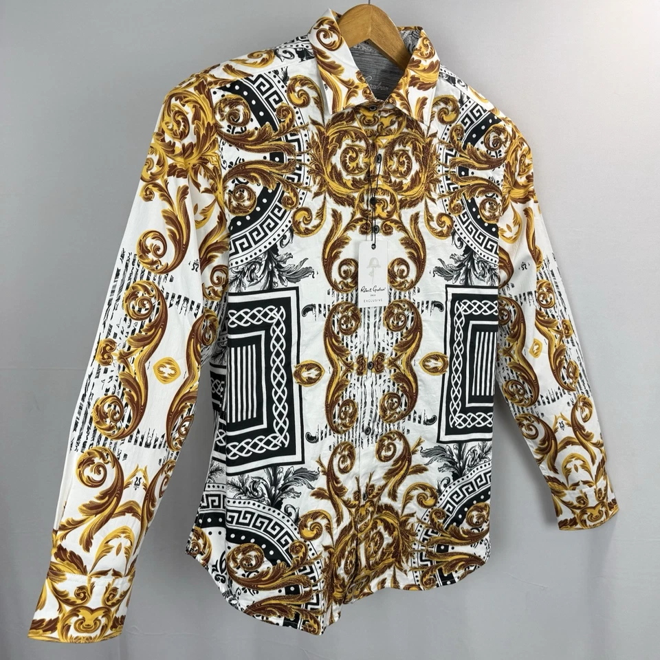 Robert Graham Embroidered Paisley Floral Button-Up Shirt Mens Large Exclusive LS - Image 1 of 4