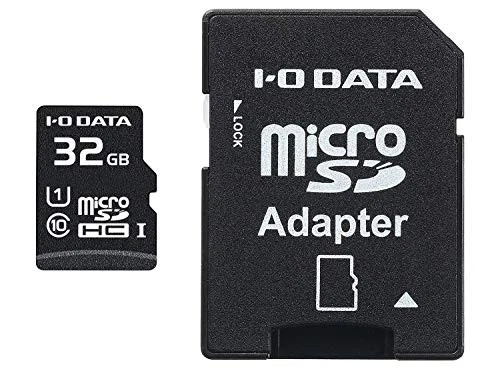 I-O DATA microSD Card 32GB 6-Month Hardware Warranty UHS-I Speed Class 1/Class - Image 1 of 1