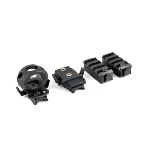 NEW Black 4 Pack Helmet Rail Accessories Mounting Hardware FAST Shipping 1" - Picture 1 of 4