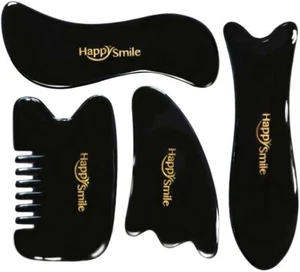 Natural Made Buffalo Horn Gua Sha Massage Tool Facial Boby Guasha Board Scraping - Picture 1 of 7