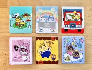 Animal Crossing Sanrio Amiibo Mini Posters Sticker Pack (6 Pack) Handmade - Picture 1 of 2