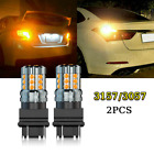 3157 Amber 24-Smd Led Front Turn Signal Bulbs Light For Honda Civic Odyssey