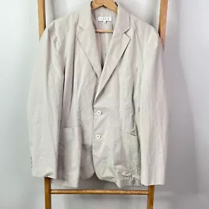 Aere Sportcoat Blazer Mens 40 Beige Two-Button Long Sleeve Notch Lapel Pockets - Picture 1 of 10