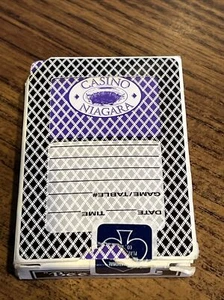 CASINO PLAYING CARDS - Casino Niagara -Ontario Canada - USED DECK - Purple - Picture 1 of 2