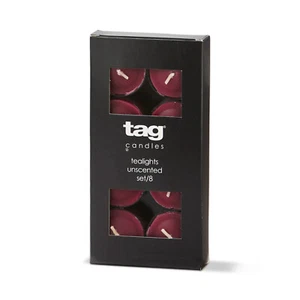 TAG - Tealight Candles Set of 8 Wine - G17643 - Picture 1 of 1
