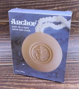 Jabón de anclaje vintage en una cuerda fresado francés 5 OZ. Gemelos nunca usados - Imagen 1 de 10