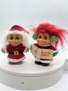Russ Troll Dolls Christmas Carols and Santa Lot of 2 - Bild 1 von 21