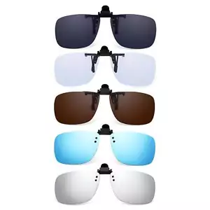 Clip On Sunglasses for Men & Women, All Colours, Blue Light Blocking Clip-On - Picture 1 of 55