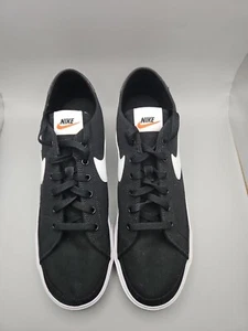Nike Court Legacy Lona, Negro Blanco. Reino Unido Talla 8.5 EU 43 Totalmente Nuevo  - Imagen 1 de 8