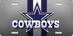 NFL Dallas Cowboys Star Car Truck License Plate New - Picture 1 of 1