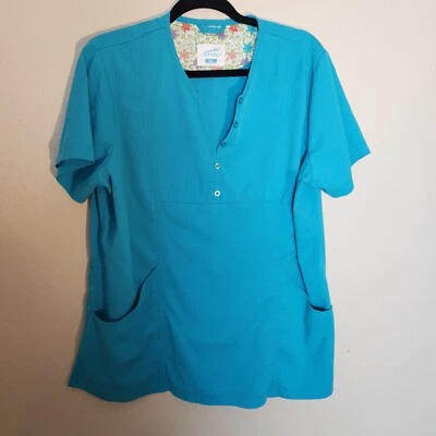 Dansko   Womens Scrub top  2XL  Blue  - Image 1 of 4
