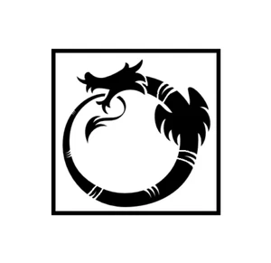 1- 8x8 inch Custom Cut Stencil, (VL-87) Dragon - Picture 1 of 1