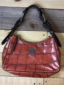 Vintage Dooney & Bourke handbag Croco Nile Collection Red Leather Excellent ๐ฅ - Picture 1 of 13