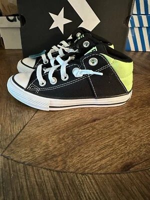 Juvenil Unisex Converse All Star Chuck Taylor Camisetas Altas Negro/Blanco/Lima TALLA 12 Foto 1 de 4