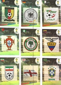 MUNDO BRASIL 2014 ADRENALYN XL LOGOTIPO DEL EQUIPO INSIGNIA DEL EQUIPO EMBLEMA TARJETAS DE PANINI - Imagen 1 de 1