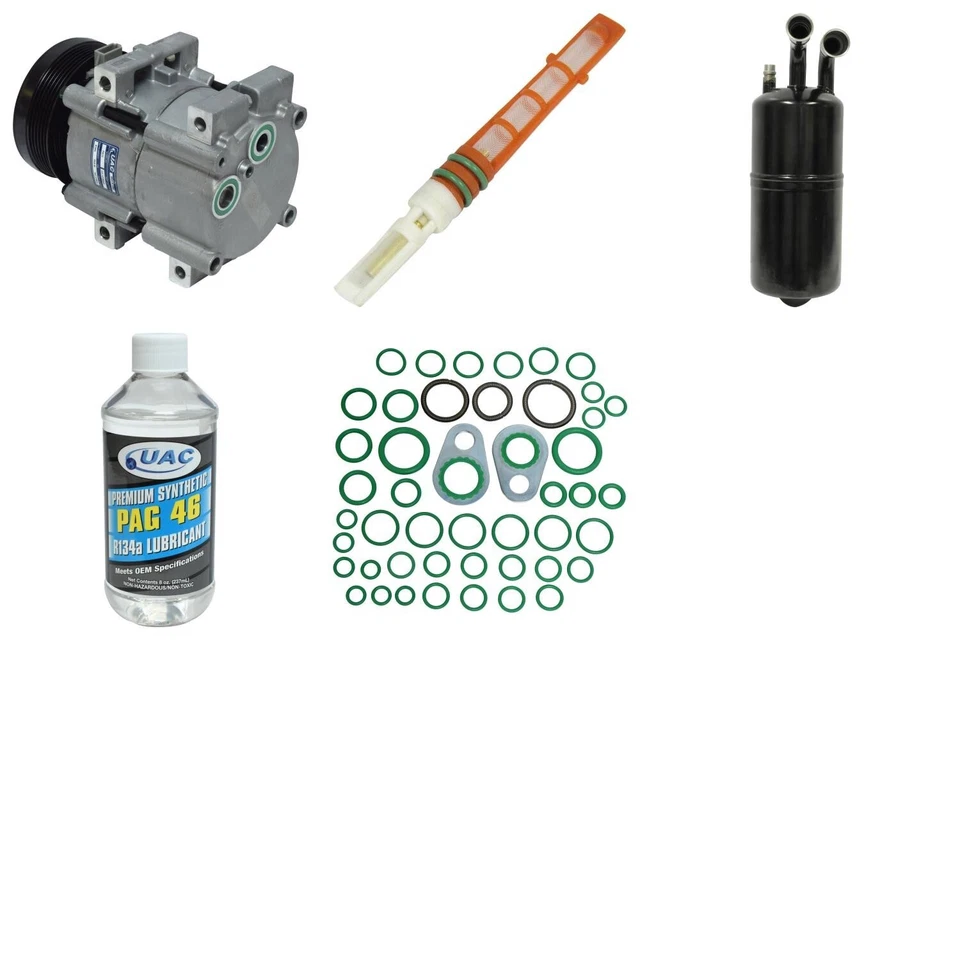Kit de compresor de aire acondicionado UAC para Ford Mustang 2005-2006 base 4L V6 Foto 1 de 1