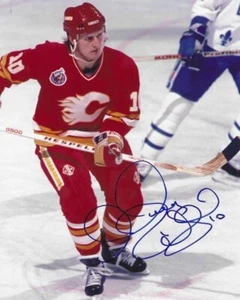 Signiertes 8x10 Gary Roberts Calgary Flames signiertes Foto - COA - Bild 1 von 1