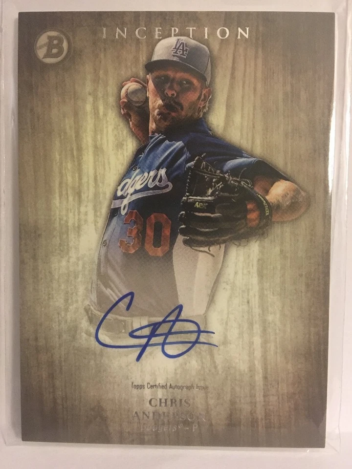 2014 BOWMAN INCEPTION PROSPECT CHRIS ANDERSON AUTO #PACA - Image 1 of 1